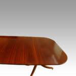 George VI mahogany pedestal dining table - Image 13