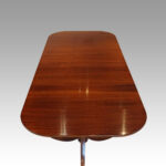 George VI mahogany pedestal dining table - Image 12