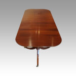 George VI mahogany pedestal dining table - Image 11