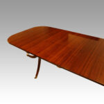George VI mahogany pedestal dining table - Image 8