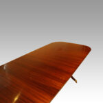 George VI mahogany pedestal dining table - Image 2