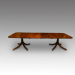 Georgian style mahogany dining table