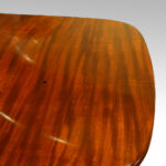 Georgian style mahogany twin pillar dining table - Image 4