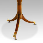 Georgian style mahogany twin pillar dining table - Image 8
