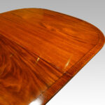 Georgian style mahogany twin pillar dining table - Image 7