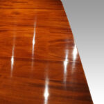 Georgian style mahogany twin pillar dining table - Image 7