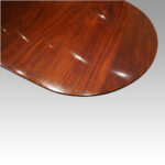 Antique mahogany pedestal dining table - Image 6