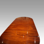 Georgian style mahogany twin pillar dining table - Image 5
