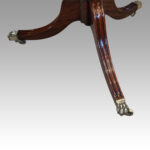 Antique mahogany pedestal dining table - Image 7