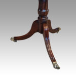 Antique mahogany pedestal dining table - Image 8