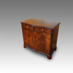 Mahogany serpentine sideboard