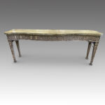 Georgian style serpentine serving table