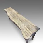 Georgian style serpentine serving table - Image 3