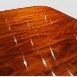 Georgian style mahogany twin pillar dining table - Image 8