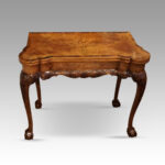 George I style walnut tea table