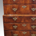 Georgian walnut chest on chest - Image 6