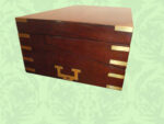 19thc. Large Mahogany Brass-Bound Lapdesk NOW SOLD - Image 7
