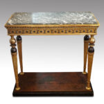 19thc. Swedish gilt console table