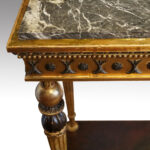 19thc. Swedish gilt console table - Image 7