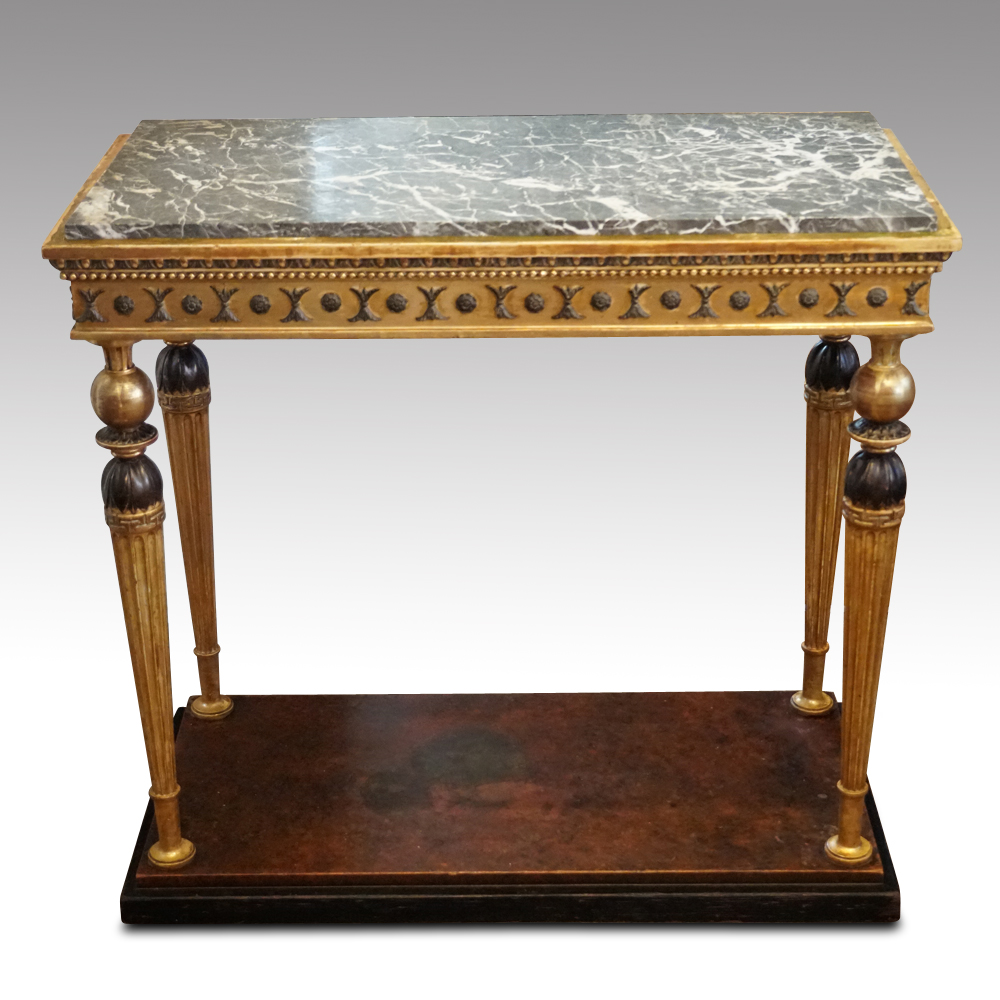 Gilt-console-table.jpg 19thc. Swedish gilt console table - Image 1