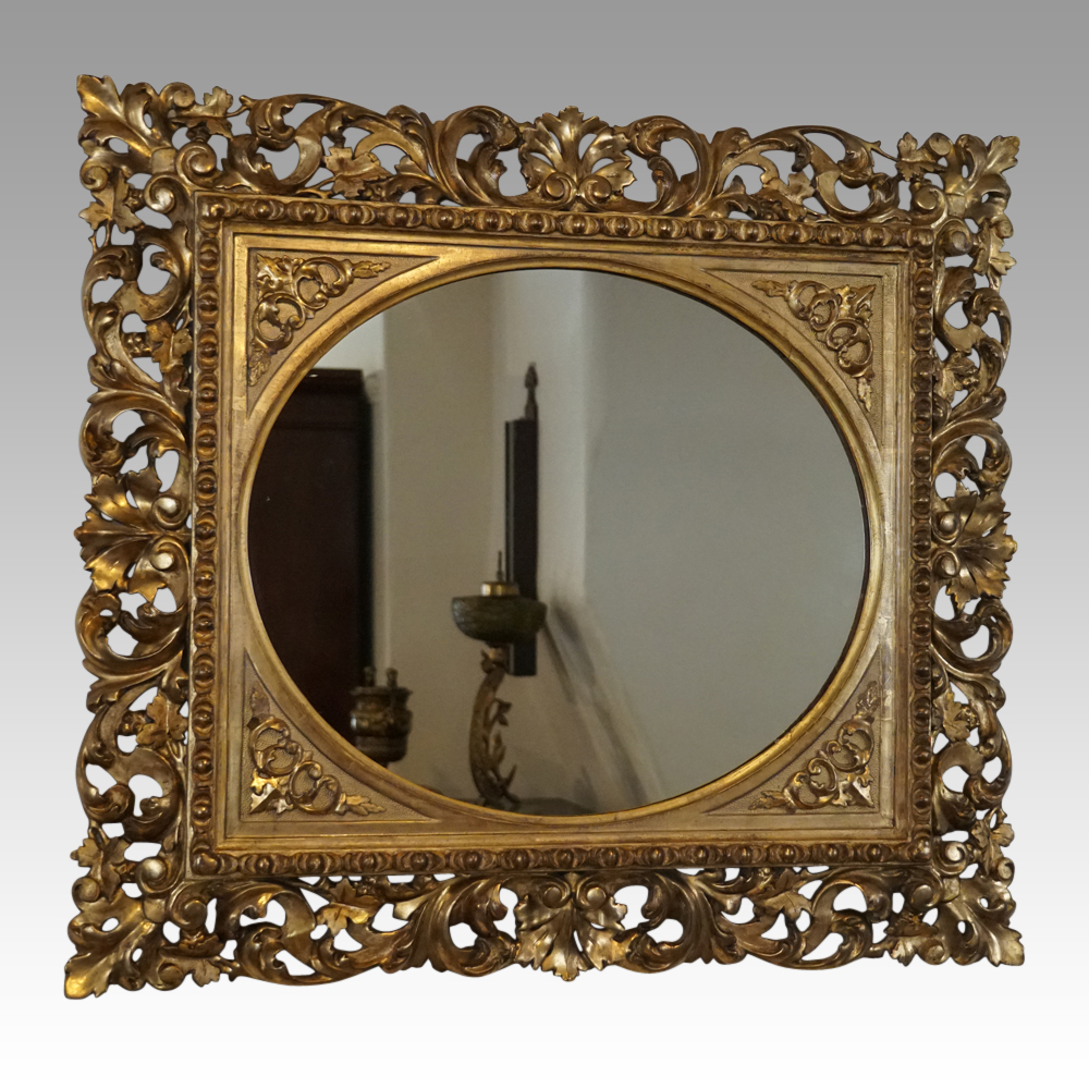 Gilt-florentine-mirror.jpg Gilt Florentine mirror - Image 1
