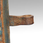 Indian carved teak doors with original paint - Image 7