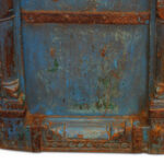 Indian carved teak doors with original paint - Image 6