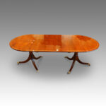 Mahogany twin pillar dining table, 1930's - Image 2