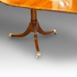 Mahogany twin pillar dining table, 1930's - Image 4