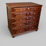 Jacobean Oak Chest of Drawers with Original Brasses, c.1680 - Image 8