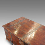 Antique Colonial hardwood coffee table trunk - Image 2