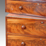 Antique mahogany 2 part chest of drawers - Image 7