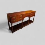 Large Antique oak dresser base - Image 4