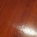 Large George V mahogany inlaid dining table - Image 12