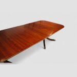Large George V mahogany inlaid dining table - Image 2