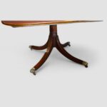Large George V mahogany inlaid dining table - Image 10