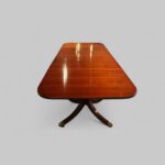 Large George V mahogany inlaid dining table - Image 6