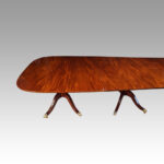 Large Georgian mahogany dining table - Image 4