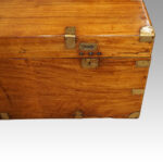 Large Victorian camphor campaign chest - Image 6