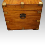 Large Victorian camphor campaign chest - Image 8