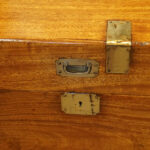 Large Victorian camphor campaign chest - Image 5