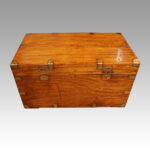 Large Victorian camphor campaign chest