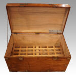 Large Victorian camphor campaign chest - Image 2