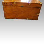 Large Victorian camphor campaign chest - Image 11