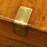 Large Victorian camphor campaign chest - Image 7