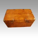 Large Victorian camphor campaign chest - Image 10