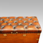 Large Victorian camphorwood ottoman - Image 4