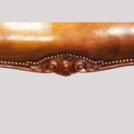 Large Victorian leather stool - Image 7