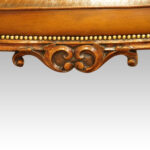 Large Victorian leather stool - Image 6