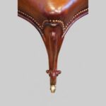 Large Victorian leather stool - Image 5